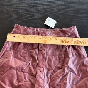 Free the people Burgundy Button-Up Skirt size 0